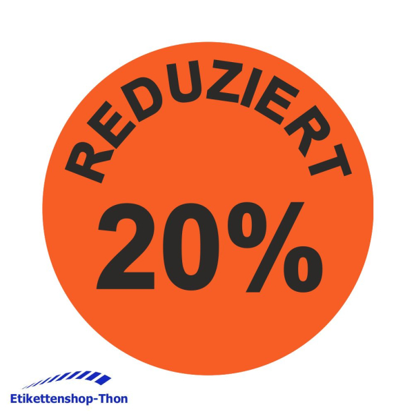 Aktionsetiketten - Durchmesser 30 mm - REDUZIERT 20% - 1000 Stück - Leuchtrot